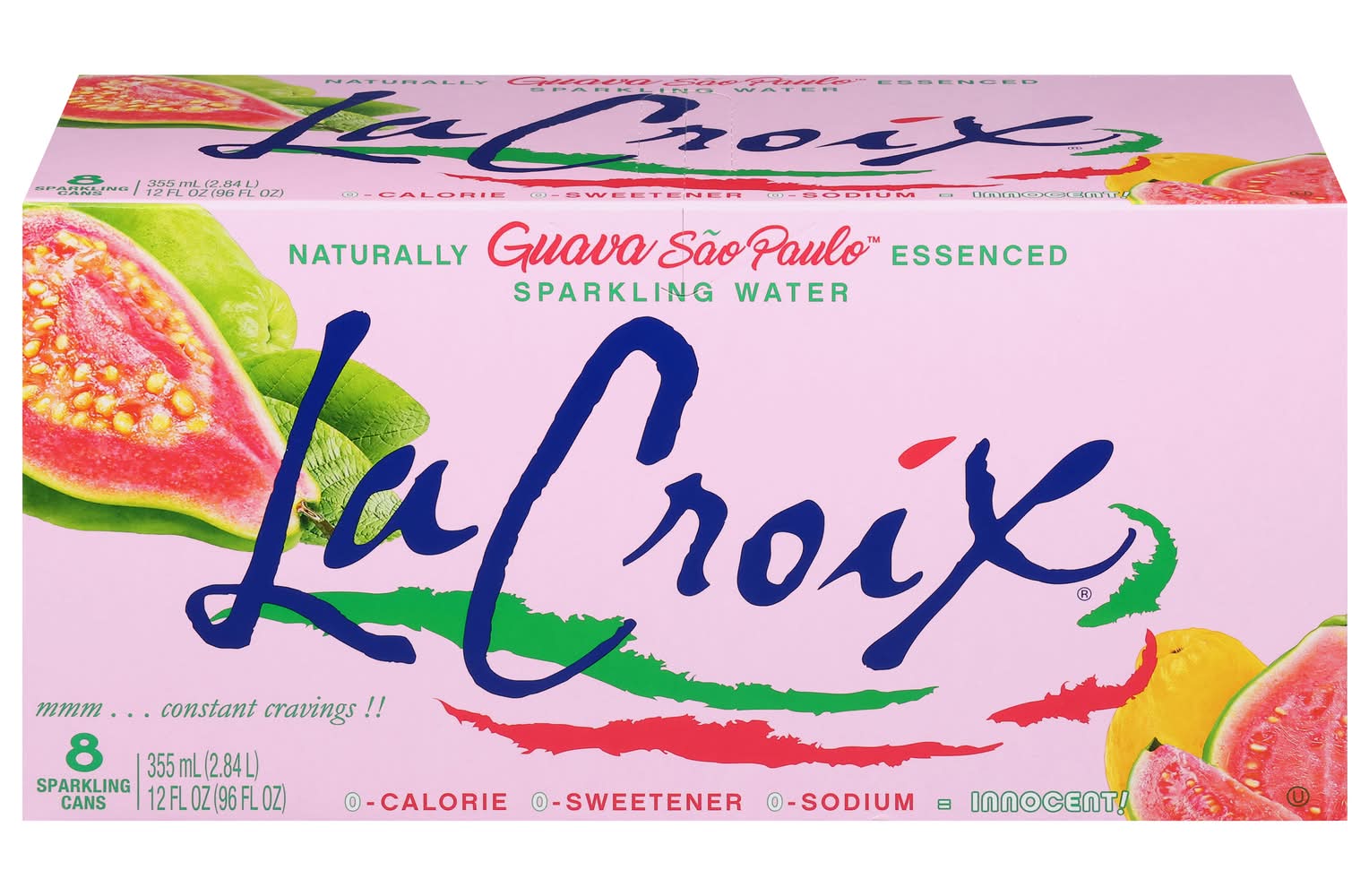 LaCroix Sparkling Water, Guava Sao Paulo (8 x 12 fl oz)