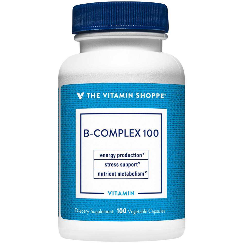 The Vitamin Shoppe Vitamin B-Complex Nervous System Function & Nutrient Metabolism Vegetarian Capsules