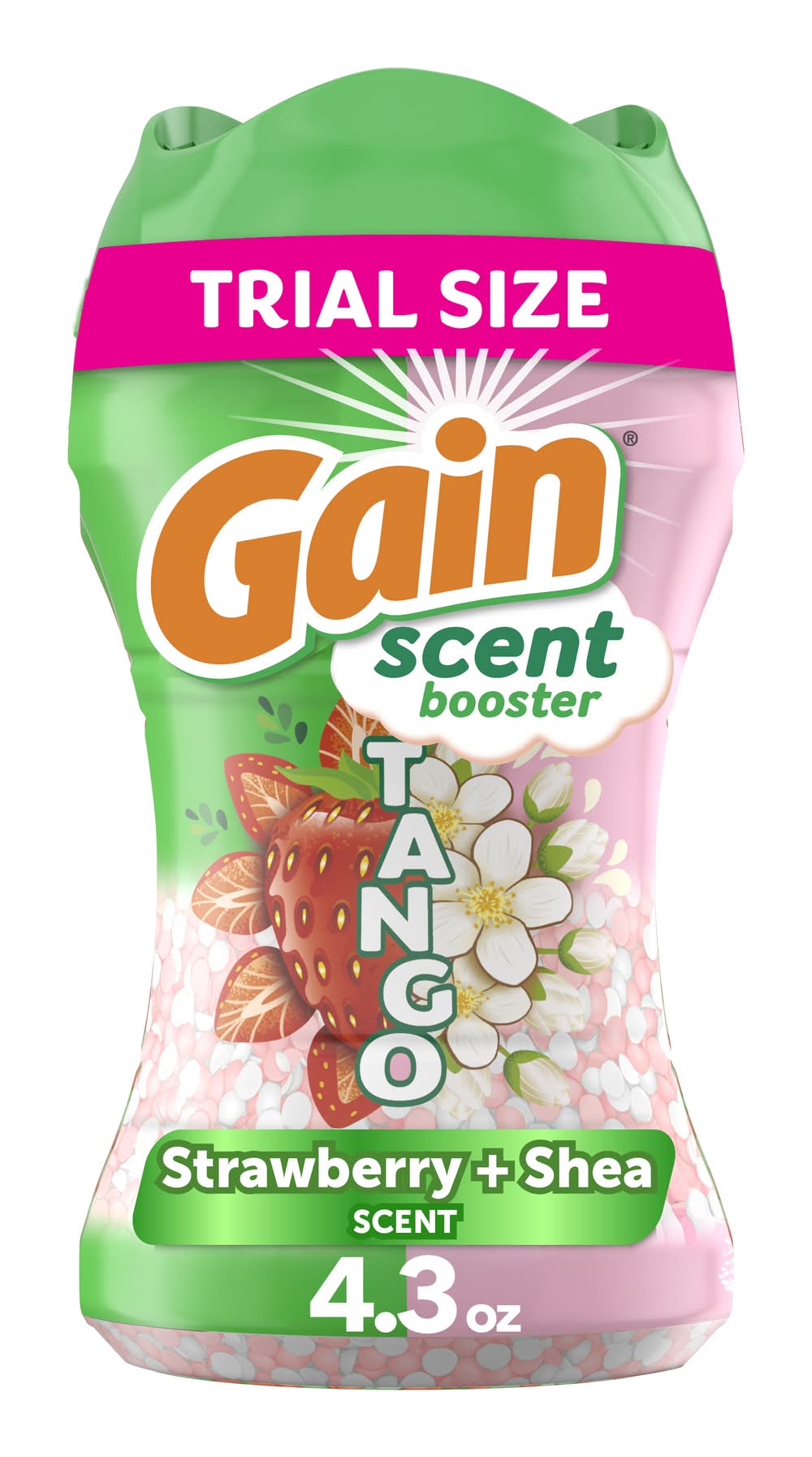 Gain Tango 2-in-1 Laundry Scent Booster Beads, Strawberry-Shea (4.3 oz)