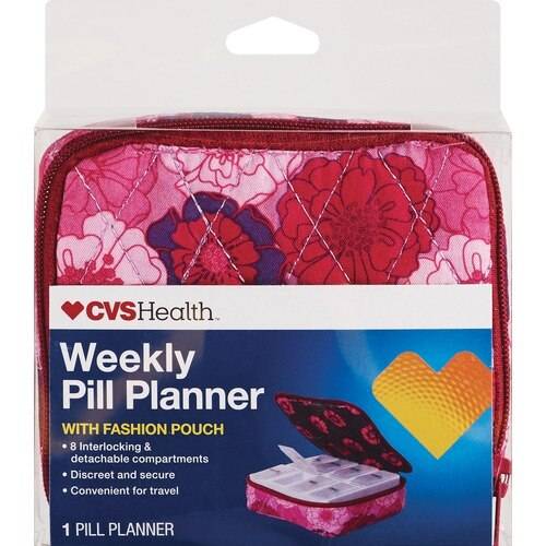 CVS Health 7-Day Pill Caddy with Fashion Pouch
