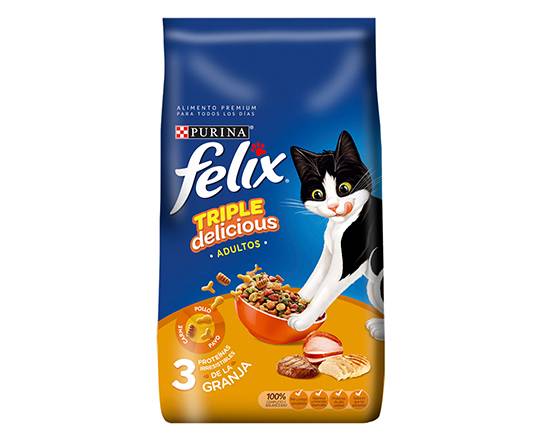 Félix croquetas triple delicious gatos adultos (1.5 kg)