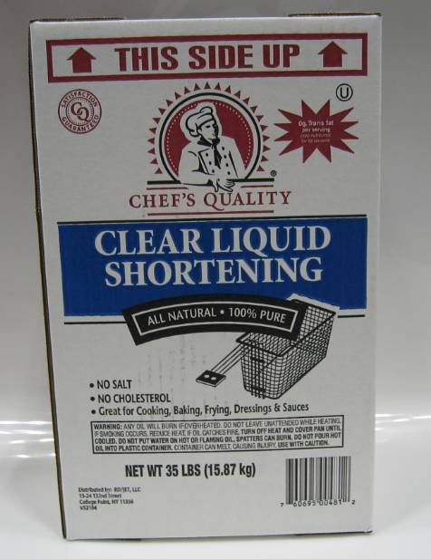 Chef's Quality - Clear Liquid Fry Oil, zero trans fats - 35 lbs (1 Unit per Case)