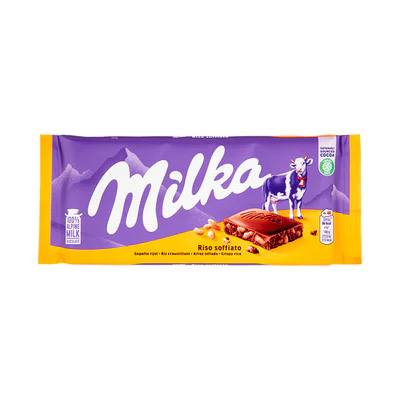 Milka chocolate con arroz crujiente (100 g)
