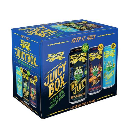 Two Roads Brewing Company J Uicy Box Hazy Ipa Variety pack (6 pack, 16 fl oz)