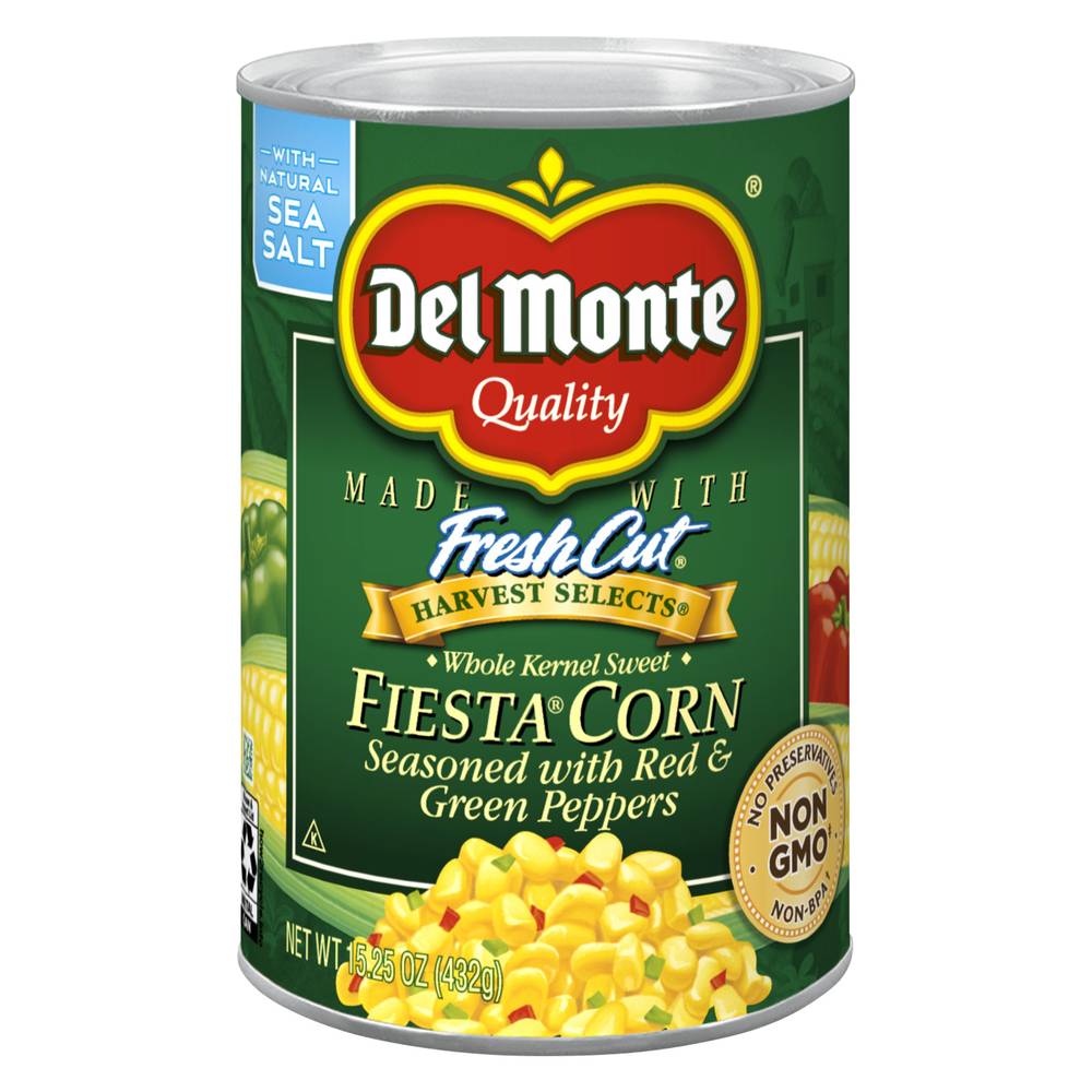 Del Monte Fiesta Corn Seasoned With Red & Green Peppers (15.25 oz)