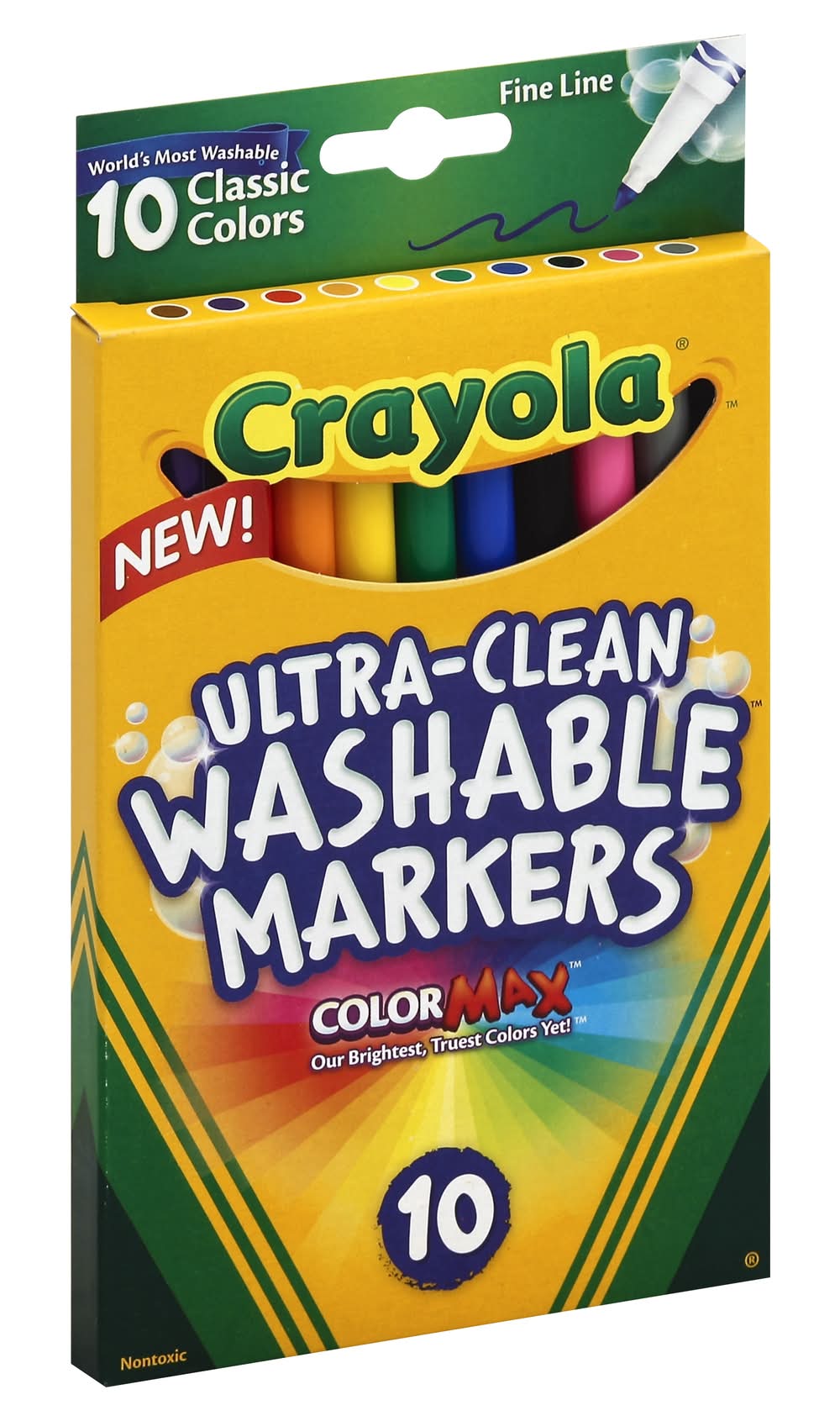 Crayola Color Max Fine Line Ultra Clean Washable Markers (0.5 oz, 10 ct)