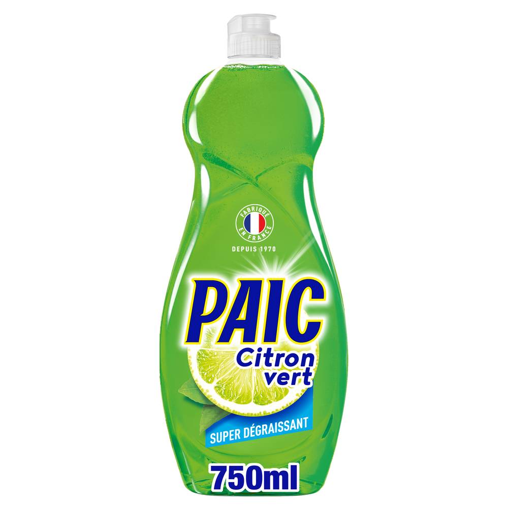 PAIC - Liquide vaisselle super dégraissant citron vert (750ml)