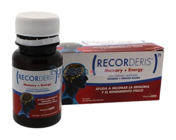 Recorderis Memory+Energy Tabs Rec C/30 Caja