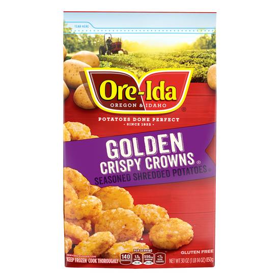 Ore Ida Golden Crispy Crowns Seasoned Shredded Potatoes