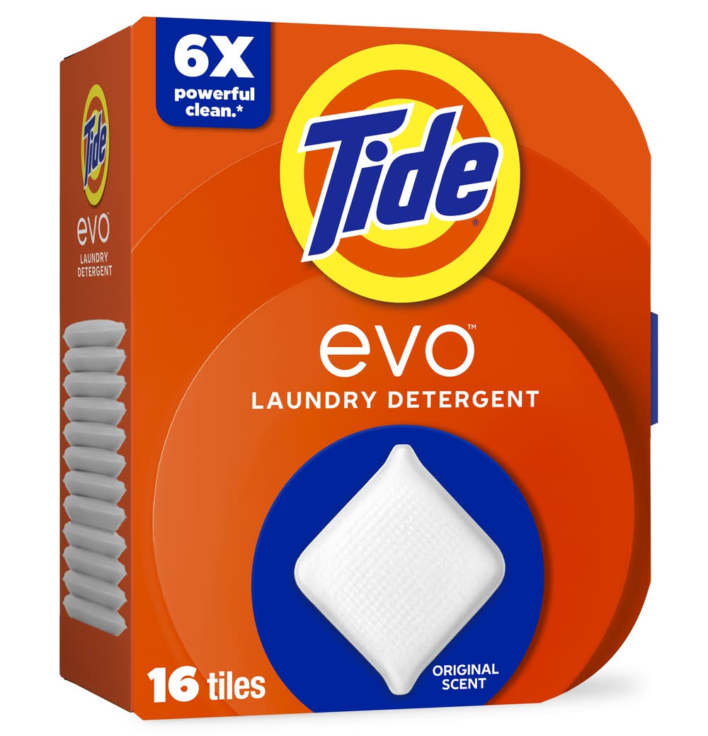 Tide Evo Fiber Tiles Original Scent Detergent (0.97 lbs)