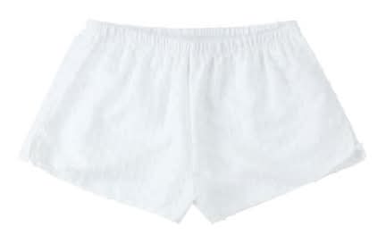Juniors Woven Trapeze Short Medium White
