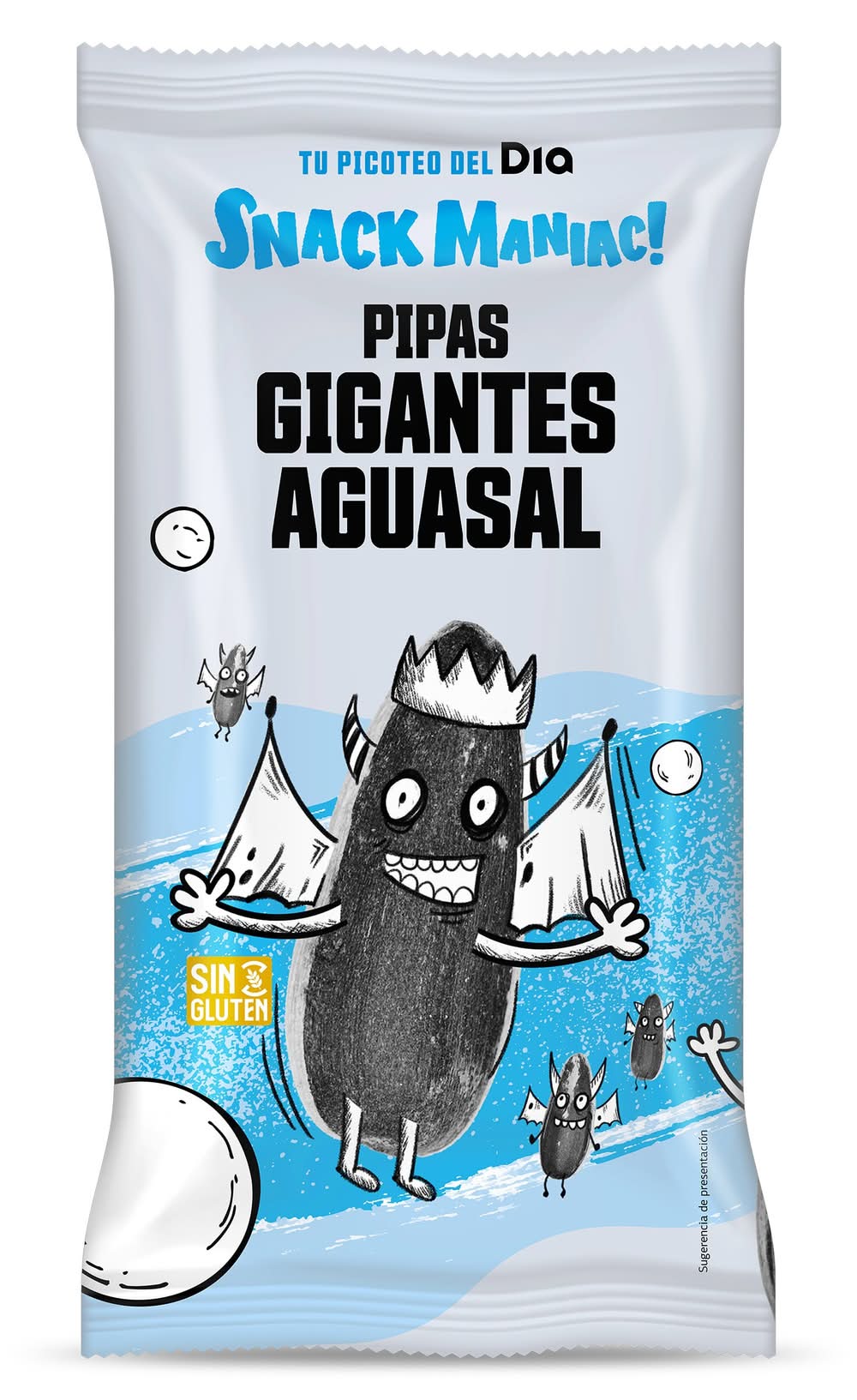 Pipas Gigantes Aguasal Snack Maniac De Dia Bolsa 200 G
