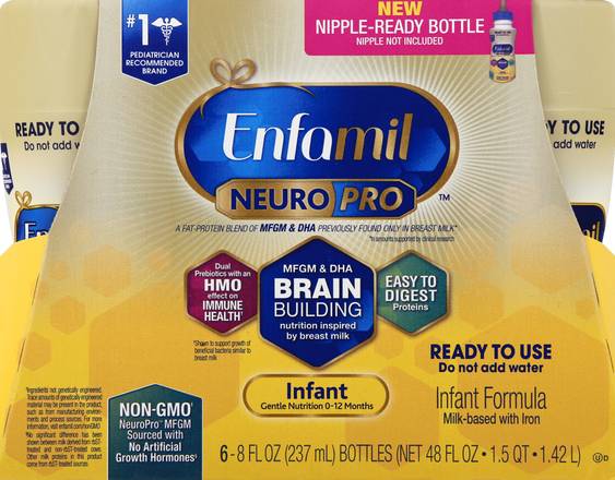 Enfamil Neuropro Infant 0-12 Months Milk-Based Formula (6 ct)