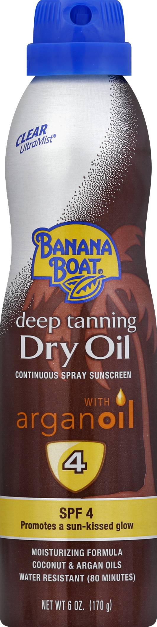 Banana Boat Deep Tanning Dry Oil Sun Care Sunscreen Spray