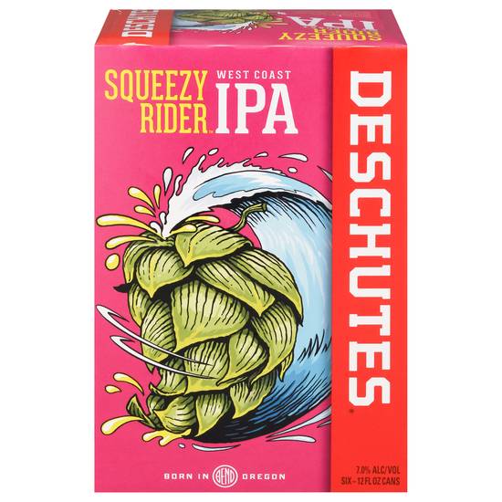 Deschutes Brewery Squeezy Rider West Coast Ipa Beer (6 ct, 12 fl oz)