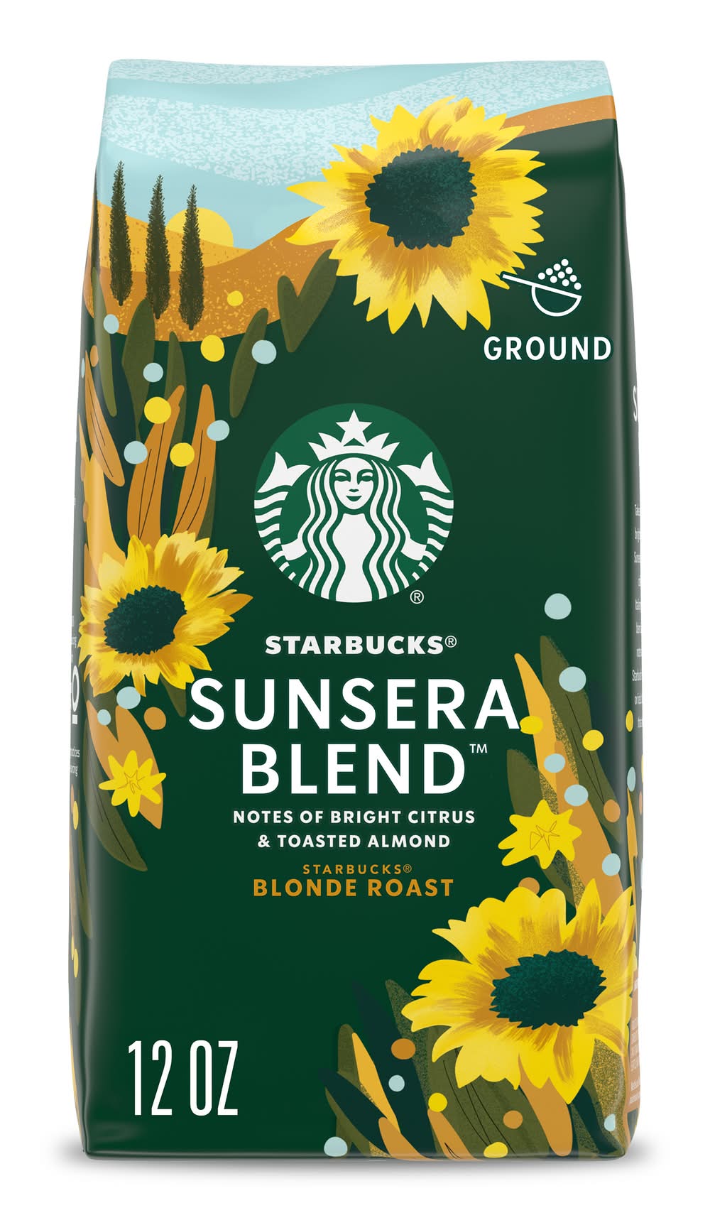 Starbucks Sunsera Blend 100% Arabica Ground Blonde Roast Coffee (12 oz)