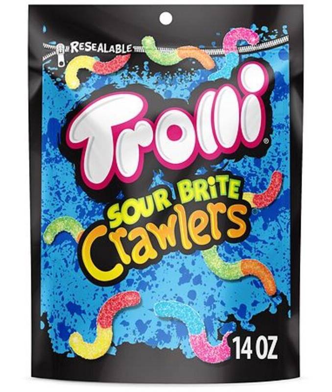Trolli Sour Brite Crawlers Fruit Punch 14oz