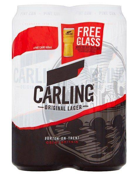 Carling 4 Pack 500 ml