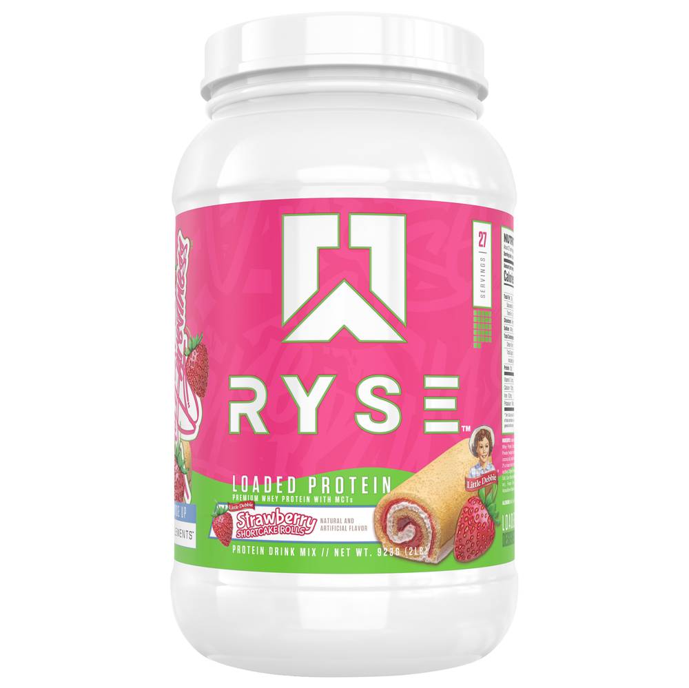 Ryse Loaded Protein Drink Mix (little debbie strawberry shortcake rolls)