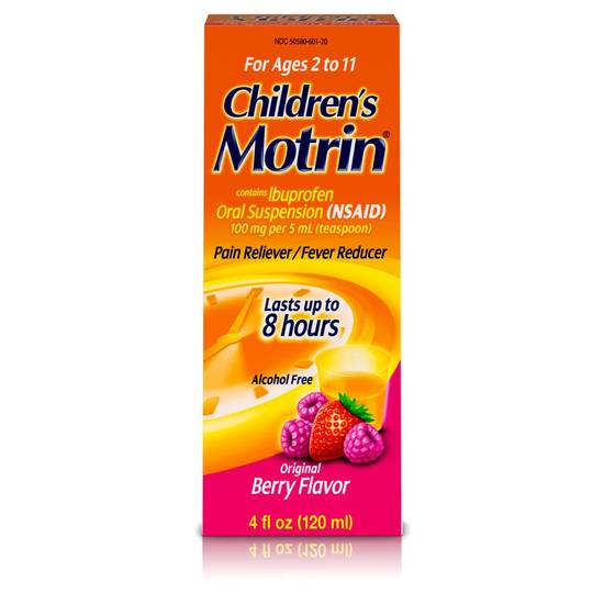 Motrin Children's Pain/Fever Relief Berry Liquid, 4 FL OZ