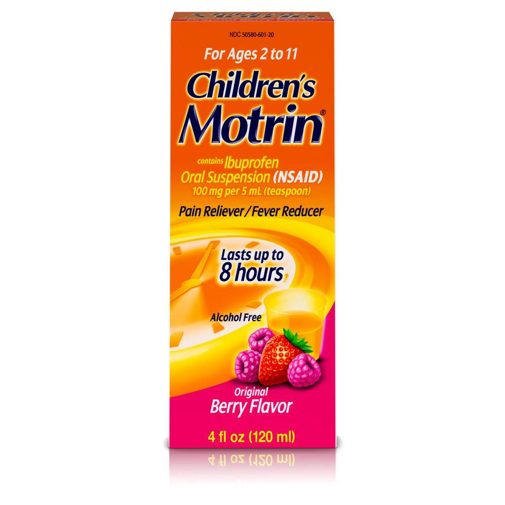 Motrin Children's Pain Reliever and Fever Reducer, Berry (4 fl oz)