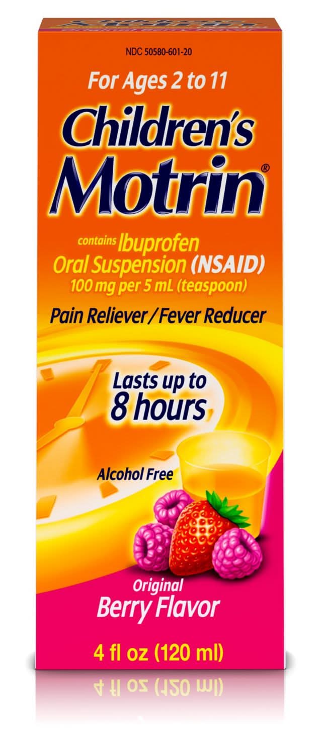 Motrin Children's Pain Reliever and Fever Reducer Oral Suspension, Berry (4 fl oz)