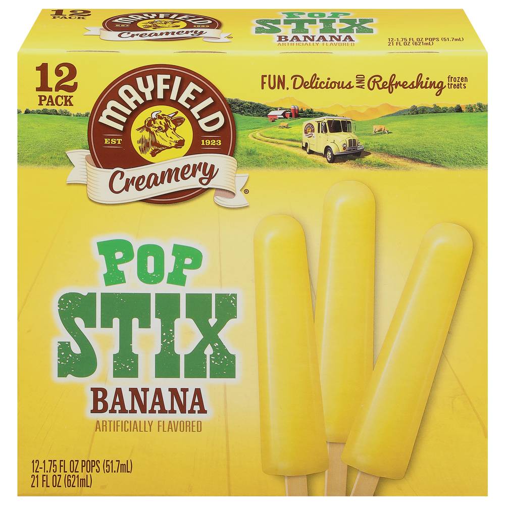 Mayfield Creamery Pops Stix (12 ct)(banana)