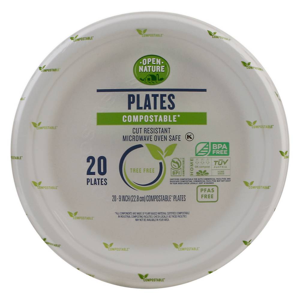 Open Nature Compostable Plates