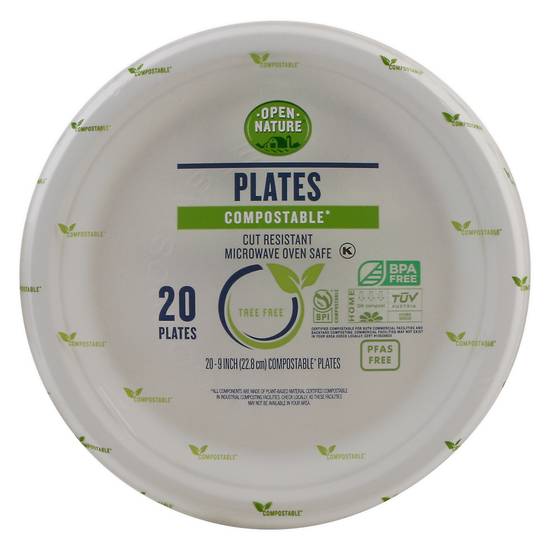 Open Nature Compostable Plates (20 ct)