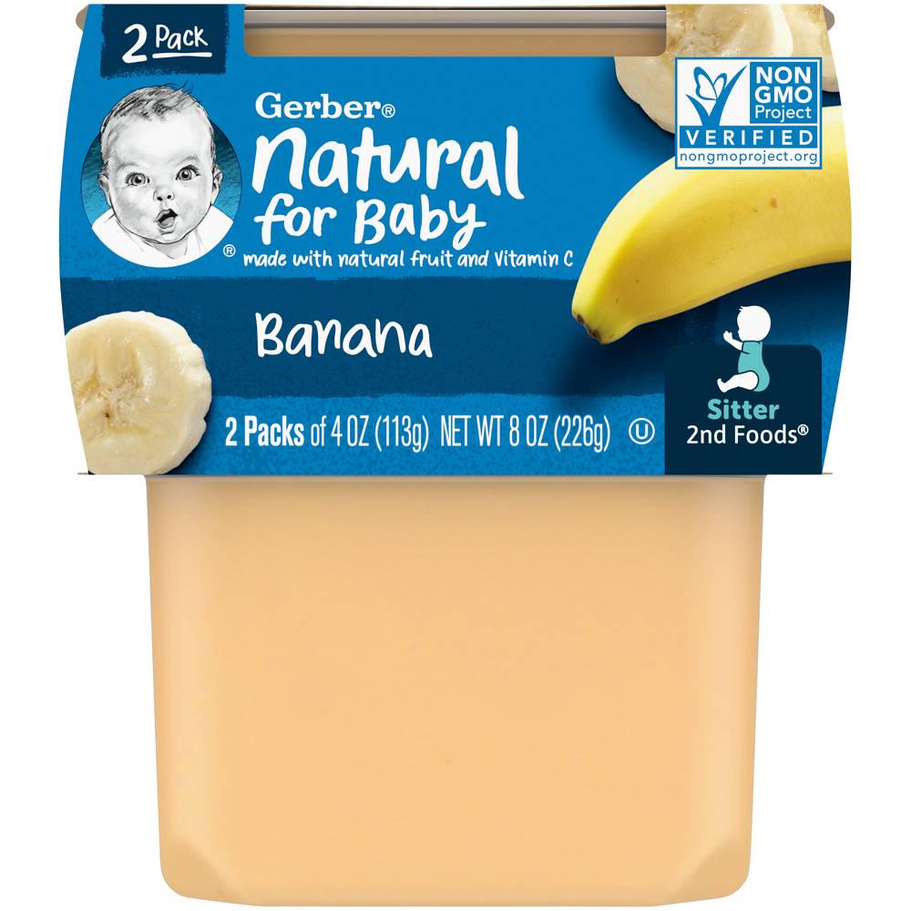 Gerber 2nd Foods Baby Food Tubs Banana (2 ct)