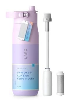 LARQ Bottle Swig Top23oz Insulated Stainless Steel Water Bottle with Free Filter Straw Luberon Lavender
