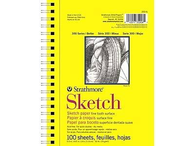 Strathmore 300 Series 5.5 x 8.5 Sketch Pad, 100 Sheets/Pad (350-6)