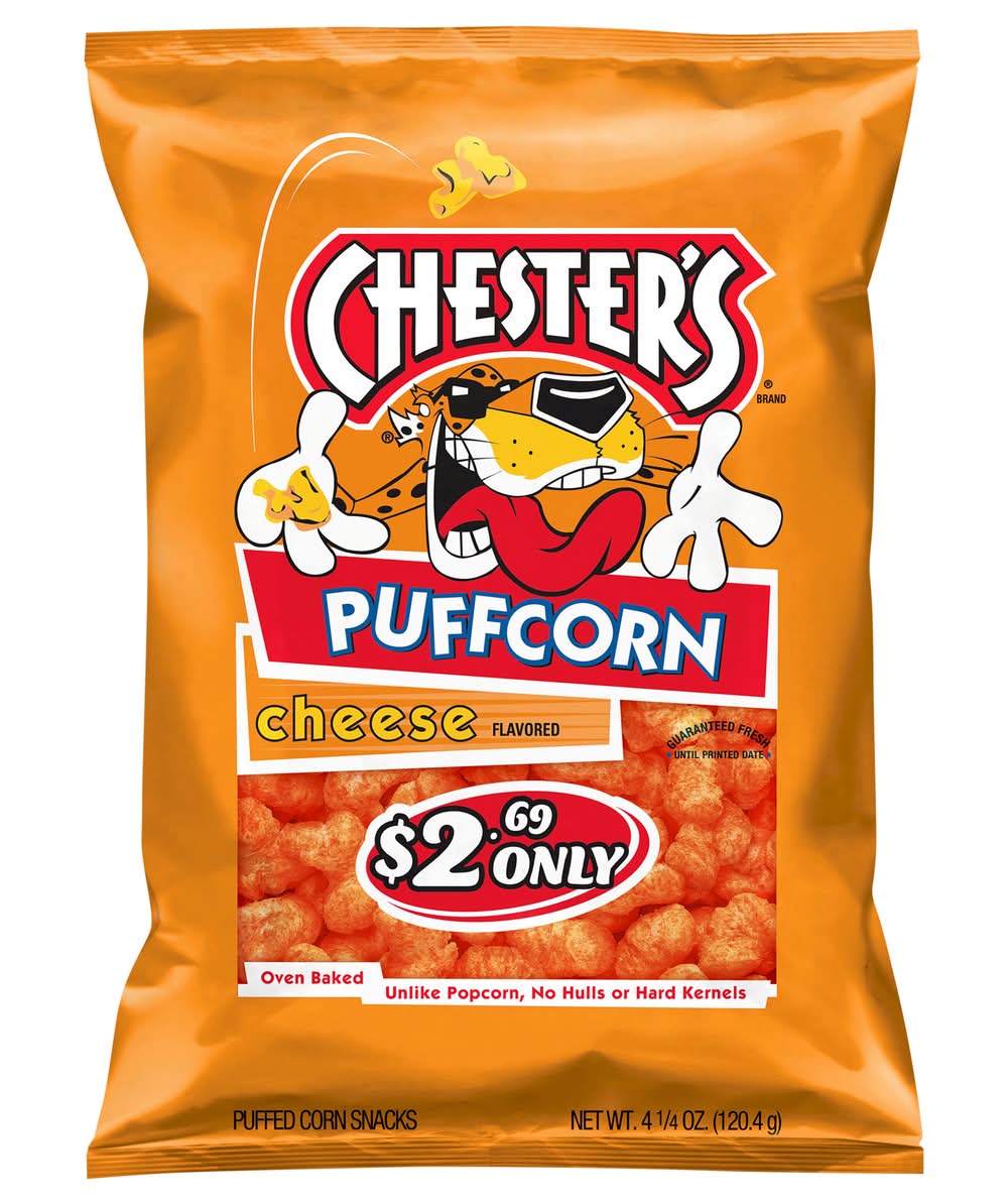 Chester's Puffed Corn Snacks, Cheese (4.5 oz)
