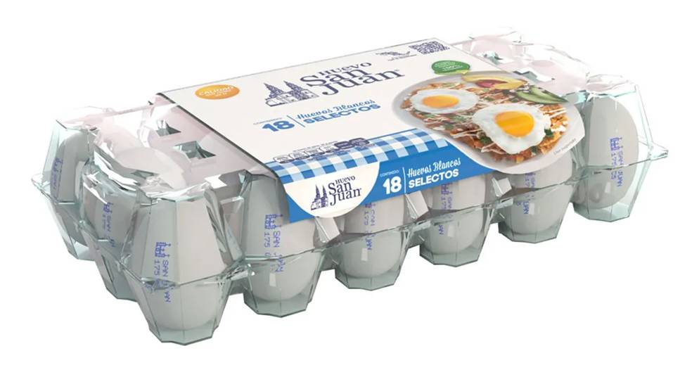 San Juan · Huevos blancos selectos (18 un)