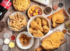 佳喜田 炸雞 便當 超大杯茶飲