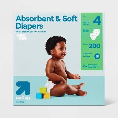 Up&Up Disposable Diapers Economy pack (200 ct)