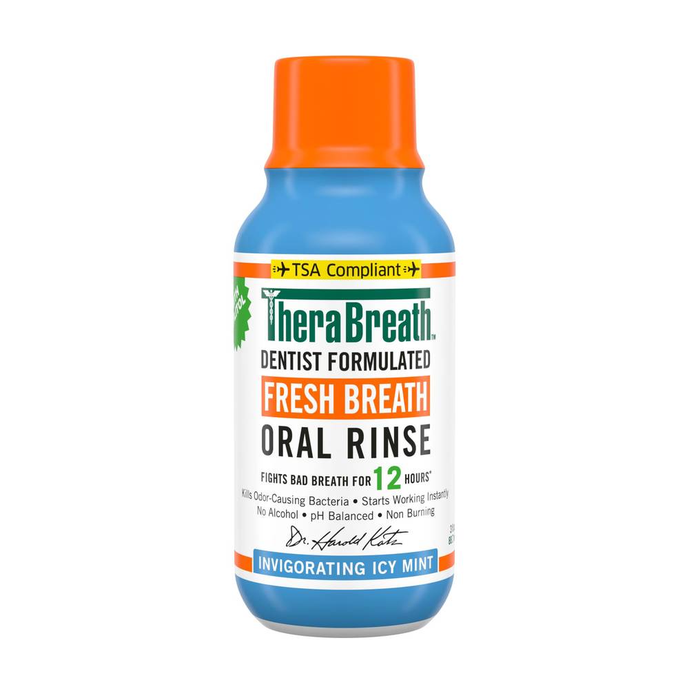 Therabreath Fresh Breath Invigorating Icy Mint Oral Rinse