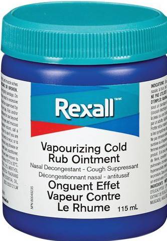 Rexall Vaporizing Cold Rub Ointment (115 ml)