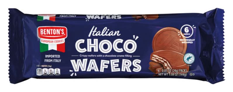 Benton's Italian Crispy Creme Filled Wafers, Chocolate (6 x 0.85 oz)