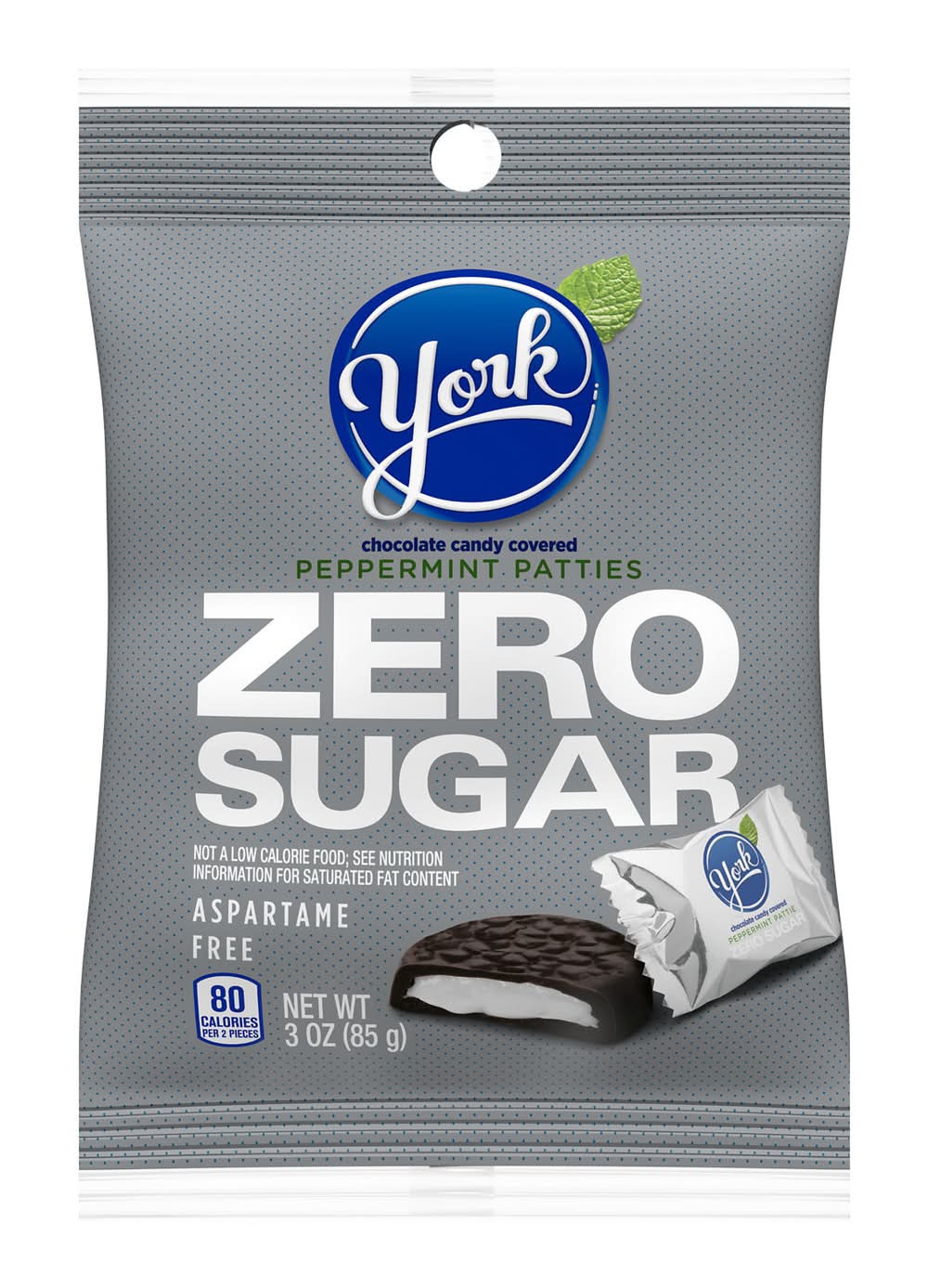 York Zero Sugar Dark Chocolate Covered Peppermint Patties (3 oz)