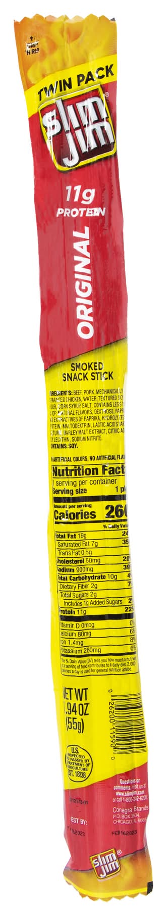 Slim Jim® Twin Pack Original Beef Jerky 1.94oz
