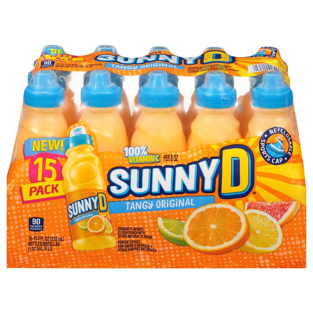 Sunny D Tangy Original Juice With Vitamin C (15 x 11.3 fl oz)