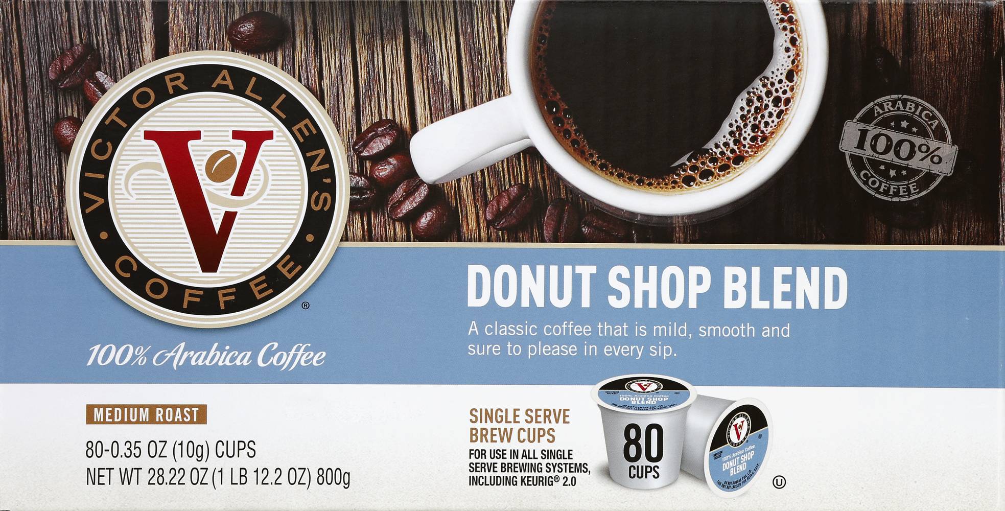 Victor Allen Donut Shop Blend K Cups (80 pack)