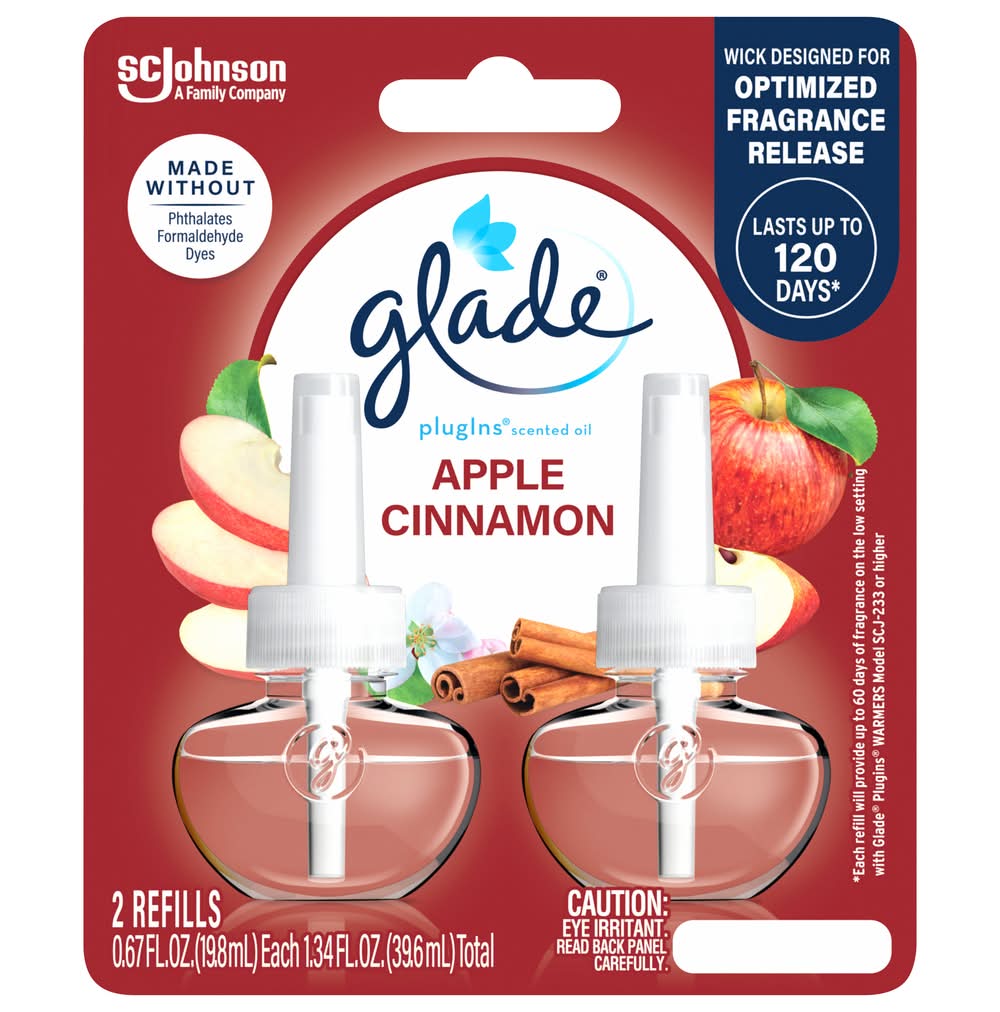 Glade Plugins Apple Cinnamon Scented Oil Refills (1.34 fl oz)