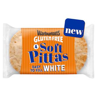 Warburtons Gluten Free White Soft Pittas (4 pack)