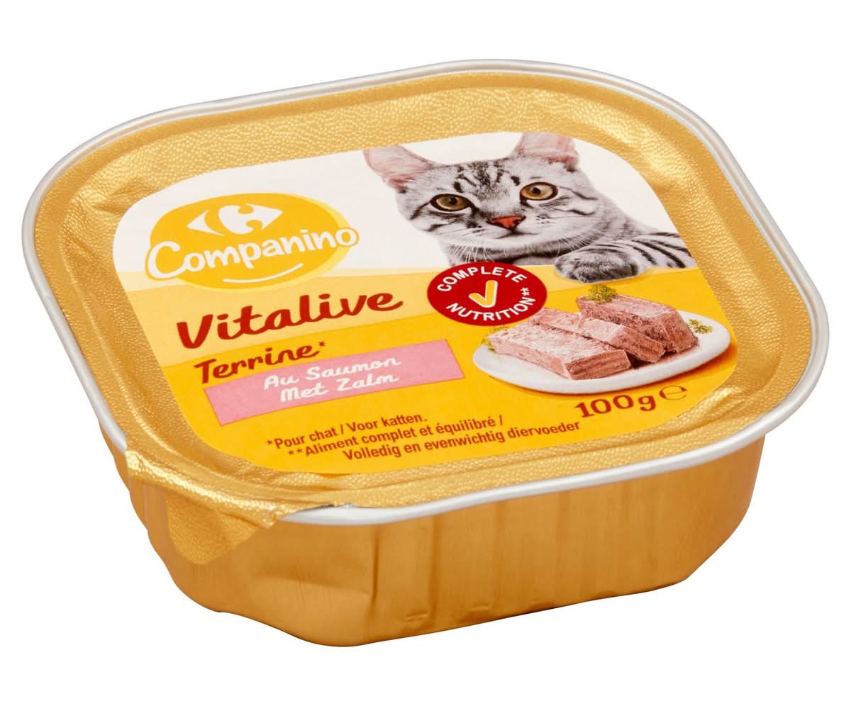 Carrefour Companino Vitalive Terrine au Saumon 100 g