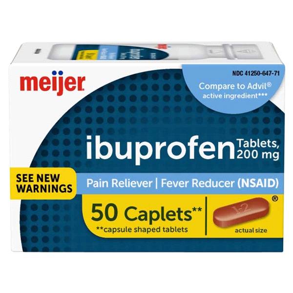 Meijer Ibuprofen, 200 mg Tablets (50 ct)