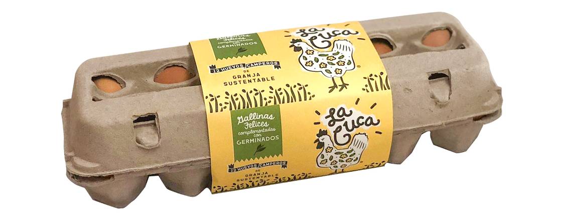 La Cuca huevo rojo libre de pastoreo (12 un)