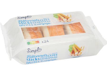 Surimi saveur crabe SIMPL - le paquet de 400g