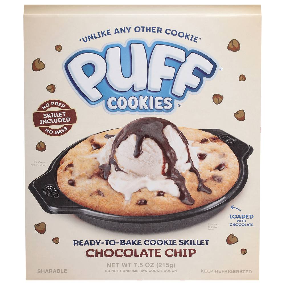Puff Cookies Ready To Bake Chocolate Chip Cookie Skillet (7.5 oz)